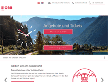 Tablet Screenshot of oebb.at